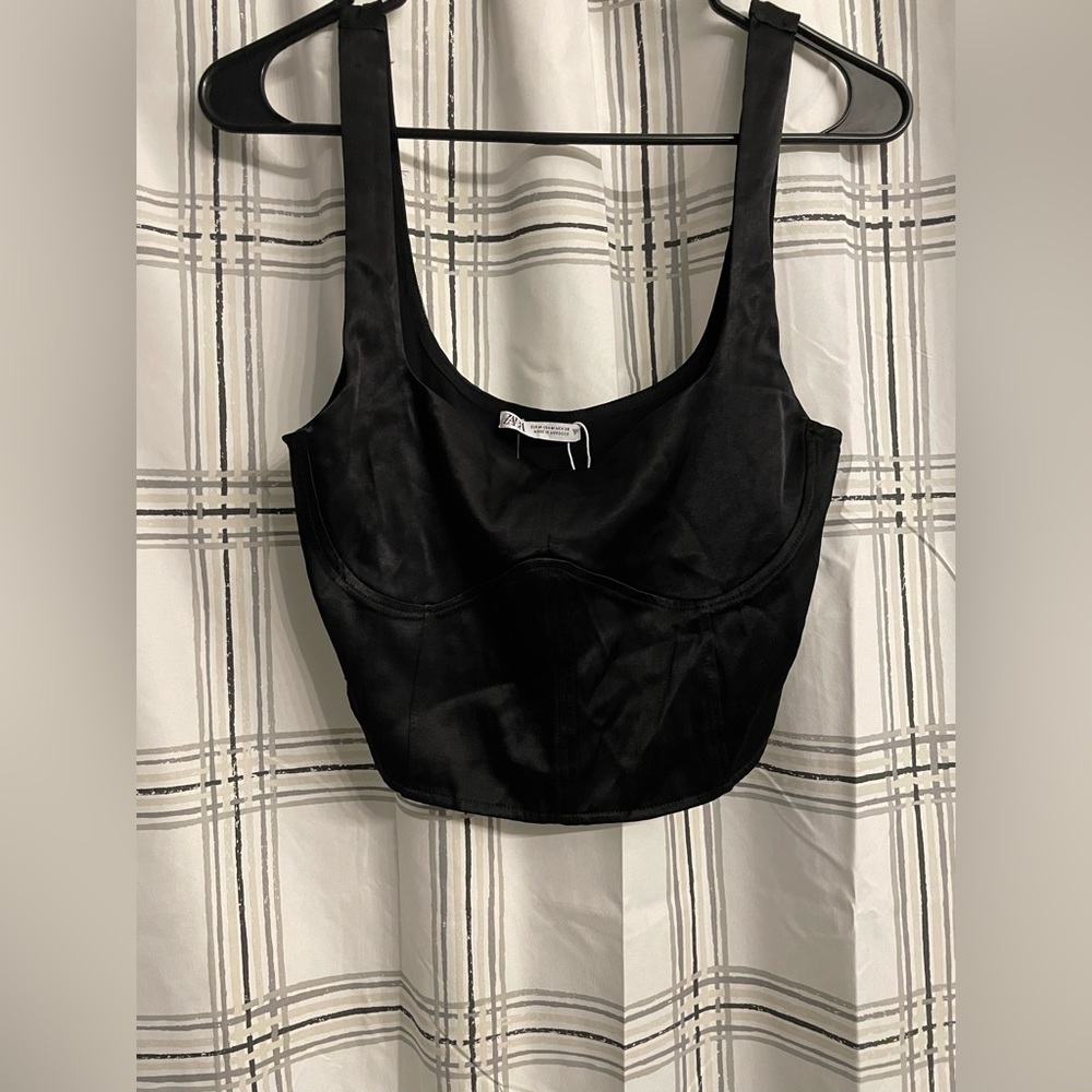Zara Satin Corset Top